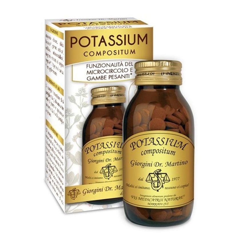 Potassium Compositum - Integratore di Potassio, 180 Pastiglie