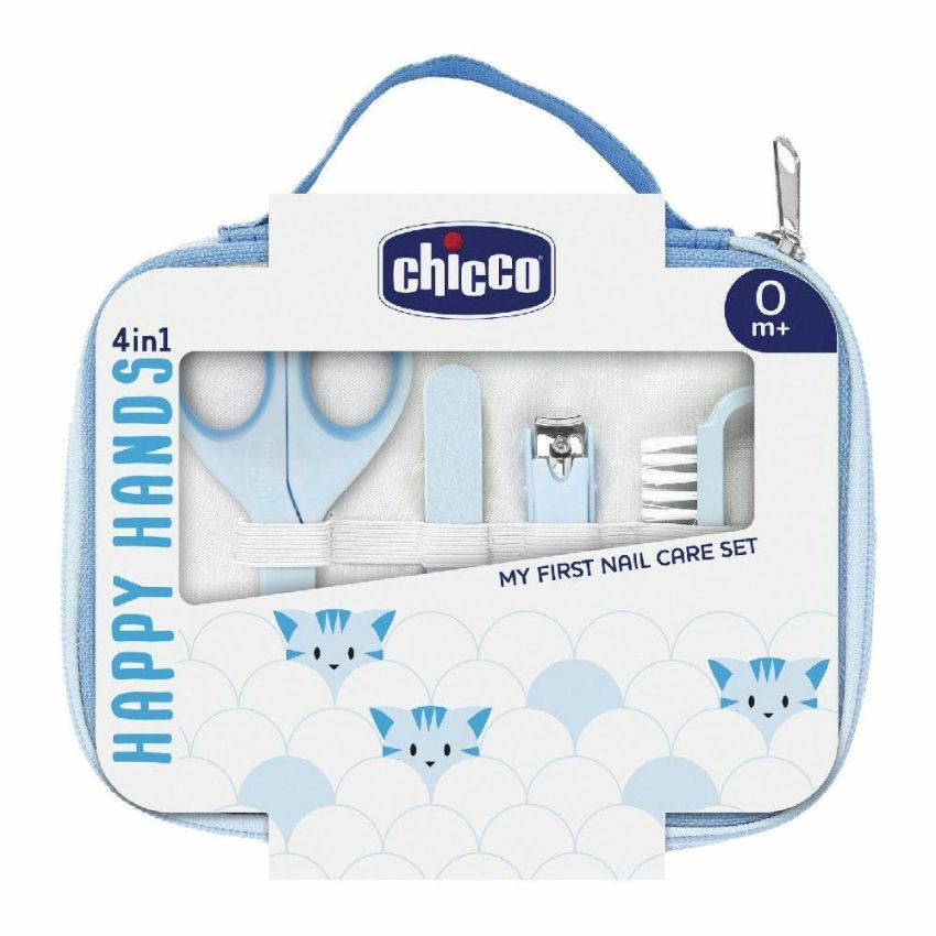 Chicco Happy Hands Set Igiene per Bambini in Azzurro