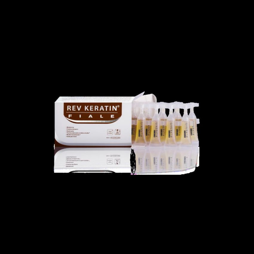 Rev Keratin - Set di 15 Fiale da 5ml per Trattamento Ristrutturante