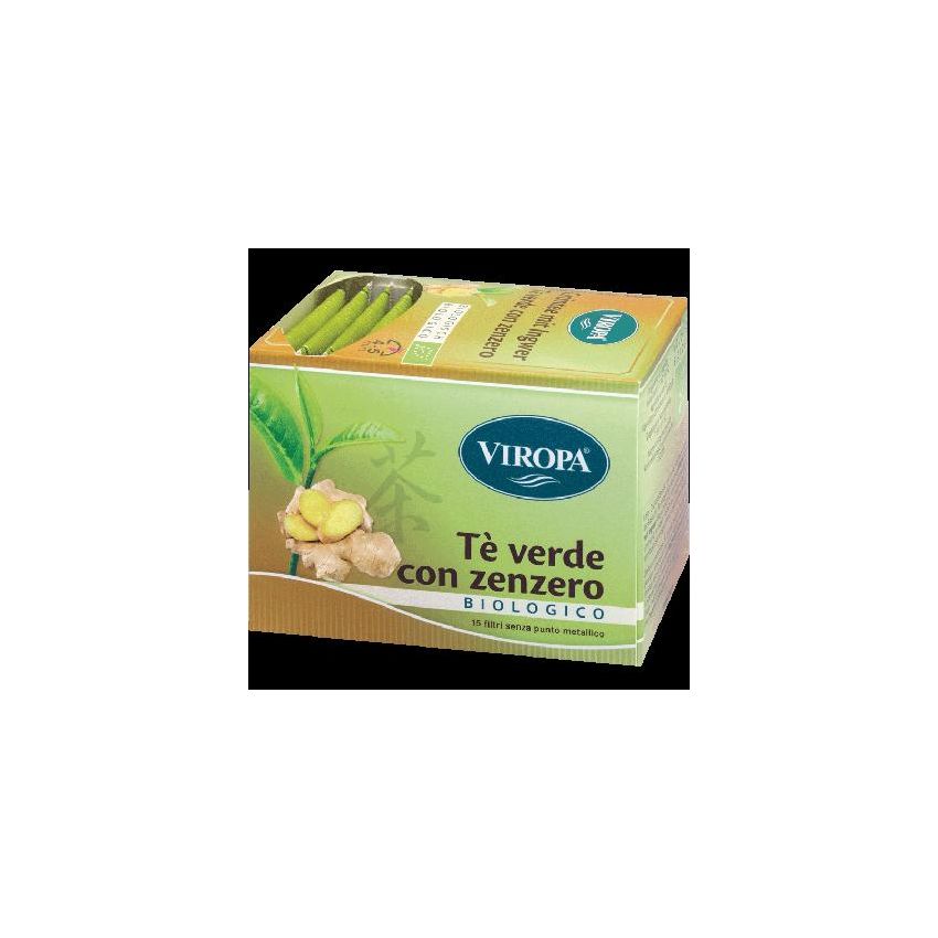 Viropa Bio Tè Verde con Zenzero - 15 Filtri