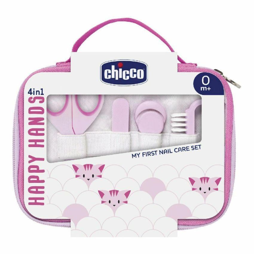 Chicco Happy Hands Rosa Kit di Igiene per Bambini