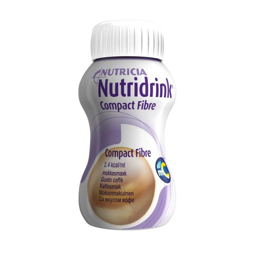 Nutridrink Compact Fibre Coffee - 125ml, Pacchetto di 4 Pezzi