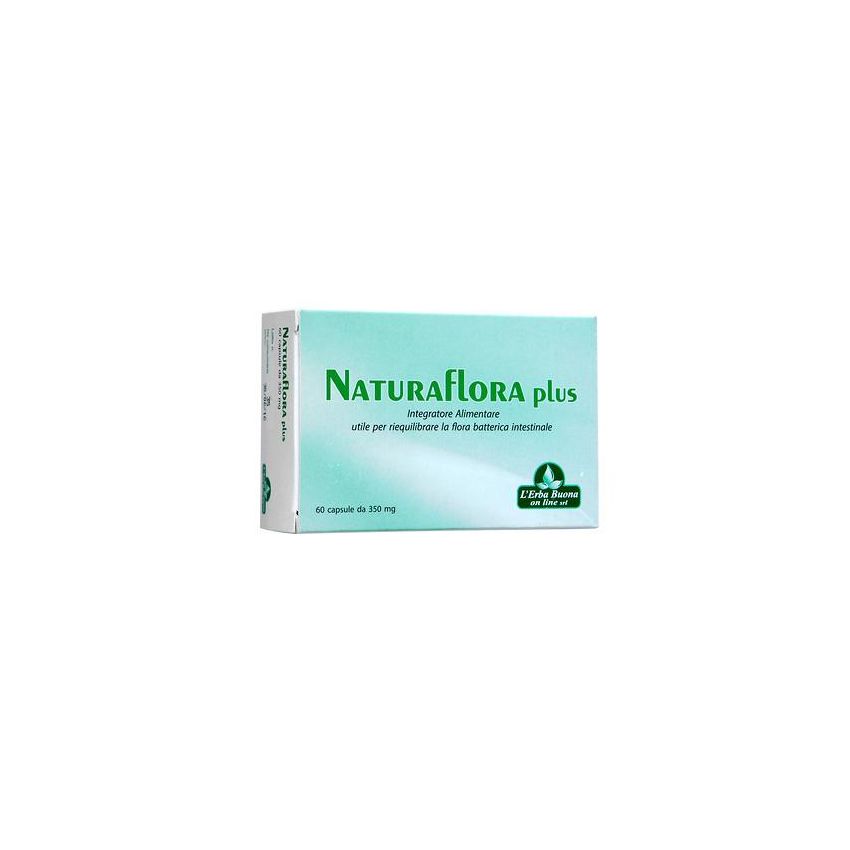NaturaFlora Plus - Integratore Naturale Digestivo, 60 Capsule