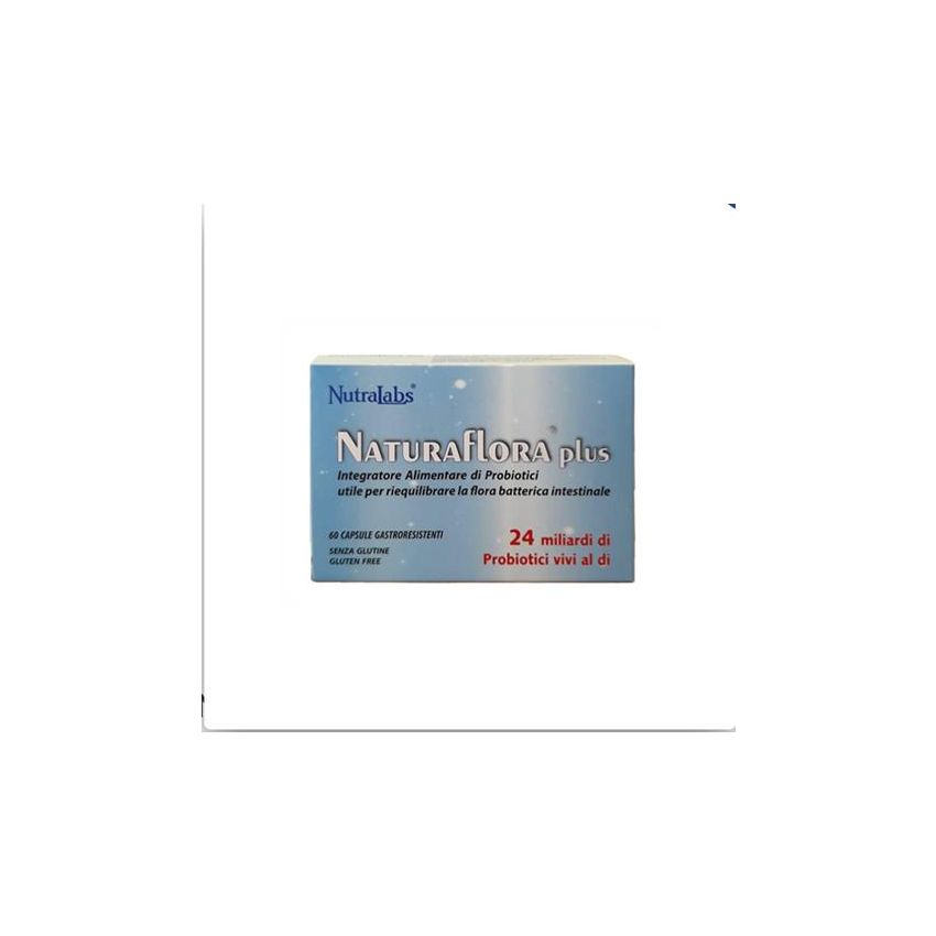 NaturaFlora Plus - Integratore Naturale Digestivo, 60 Capsule