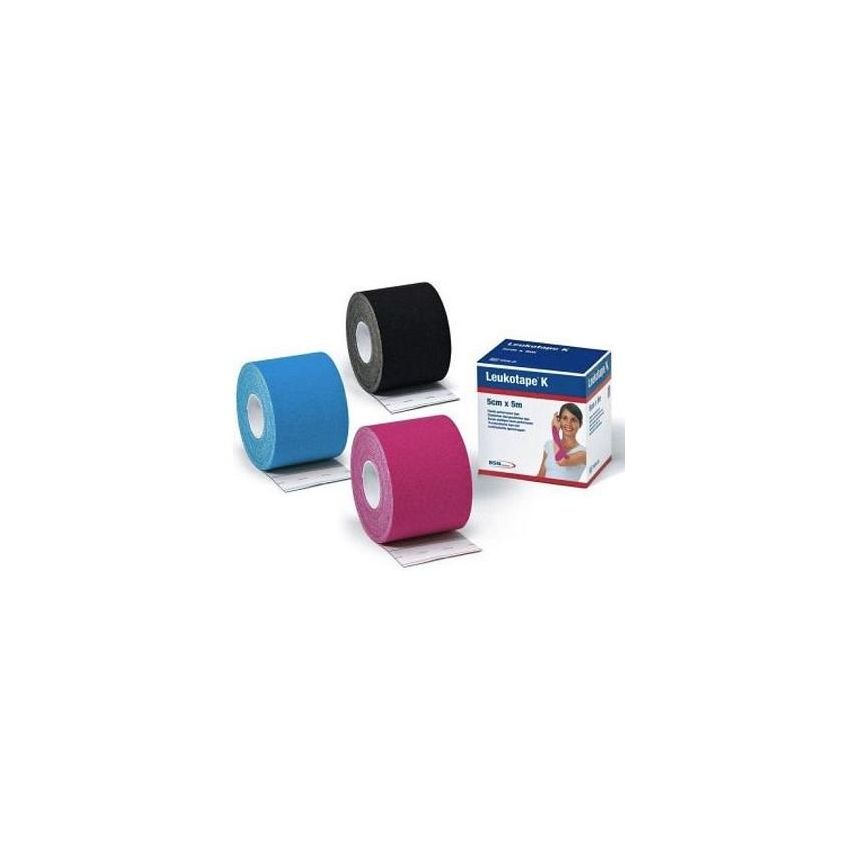 Nastro adesivo fisioterapico azzurro Leukotape K - 5 cm x 5 m