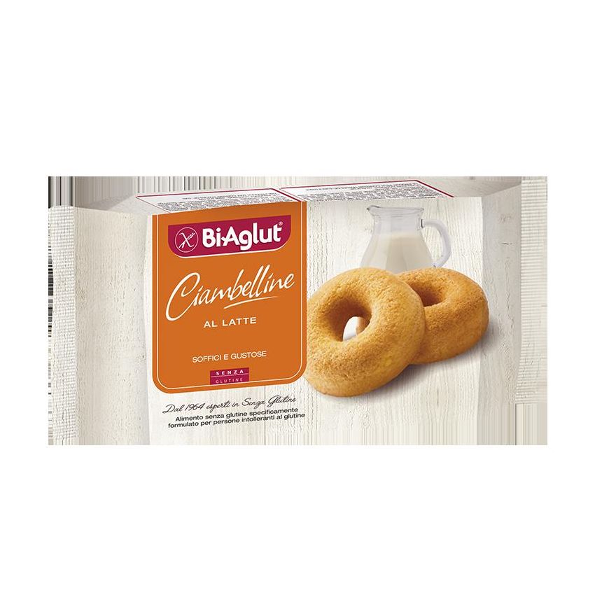 Biaglut Ciambelline al Gusto di Latte, Confezione da 180g