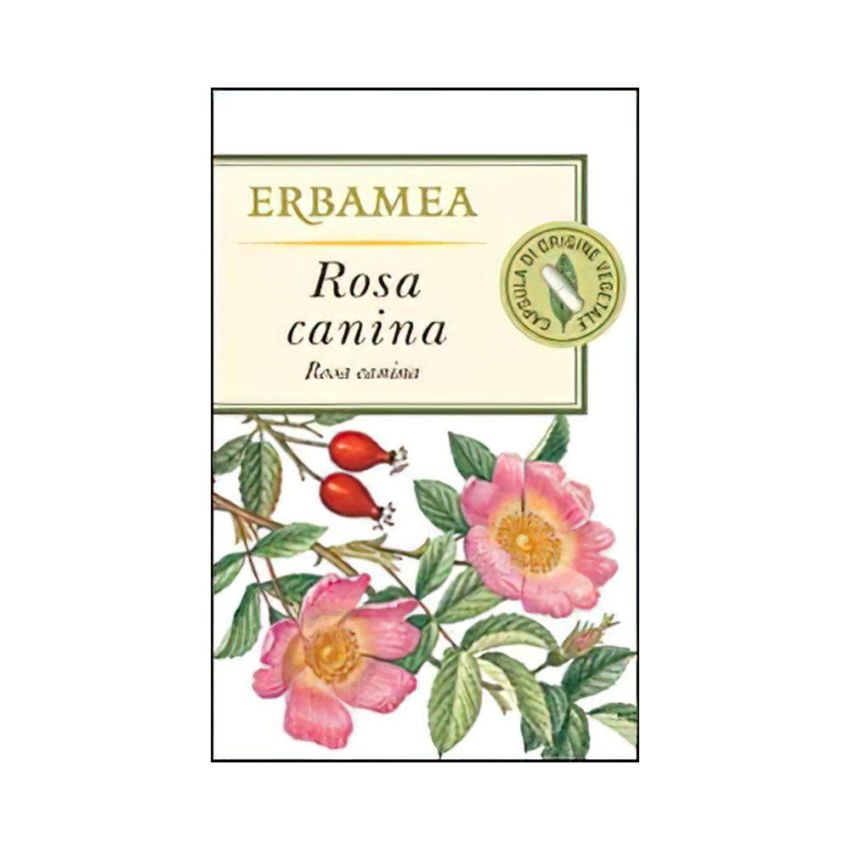 Erbamea Rosa Canina - Integratore Alimentare in Capsule, 50 Pezzi