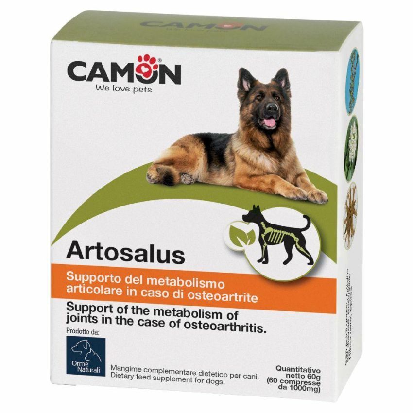 Camon Artosalus - Supplemento Alimentare per Cani, 60 Compresse
