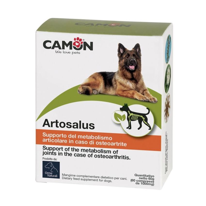 Camon Artosalus - Supplemento Alimentare per Cani, 60 Compresse