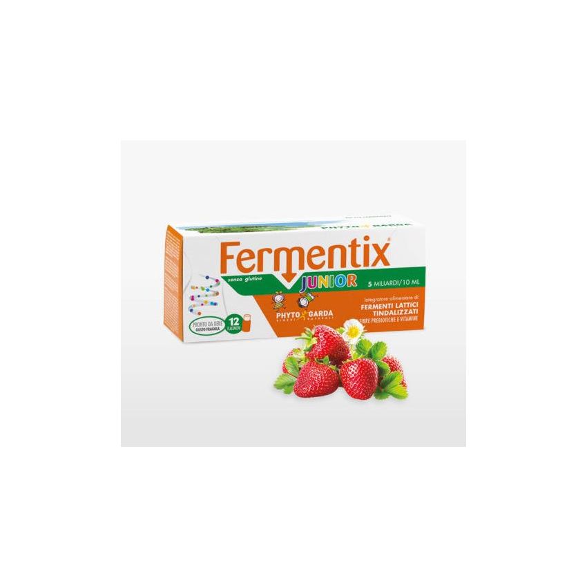 Fermentix Junior Probiotico 5 Miliardi per Bambini, 12 Fiale da 10ml