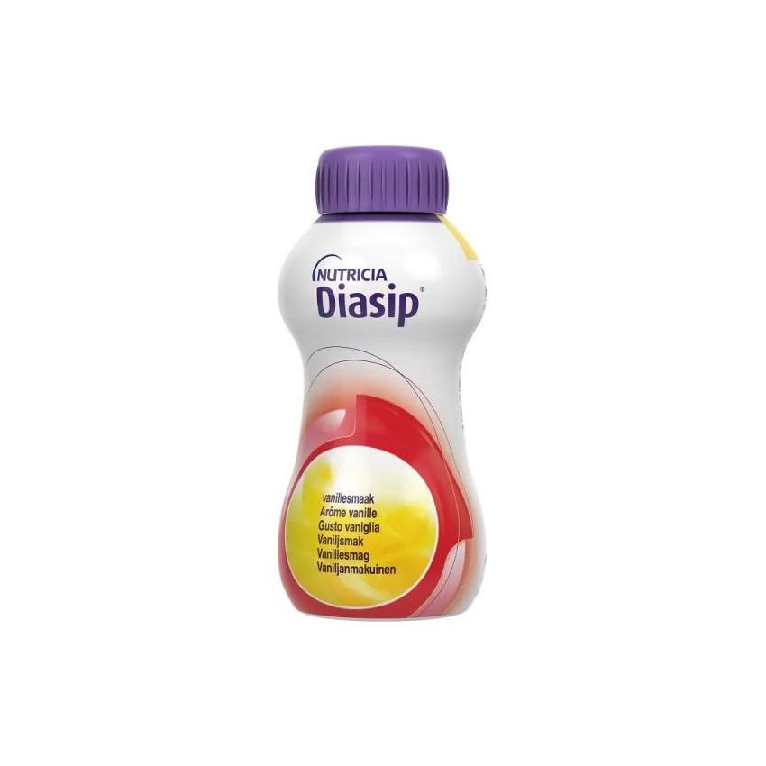 Nutricia Diasip Sostituto del Pasto al Gusto di Vaniglia, 4x200ml
