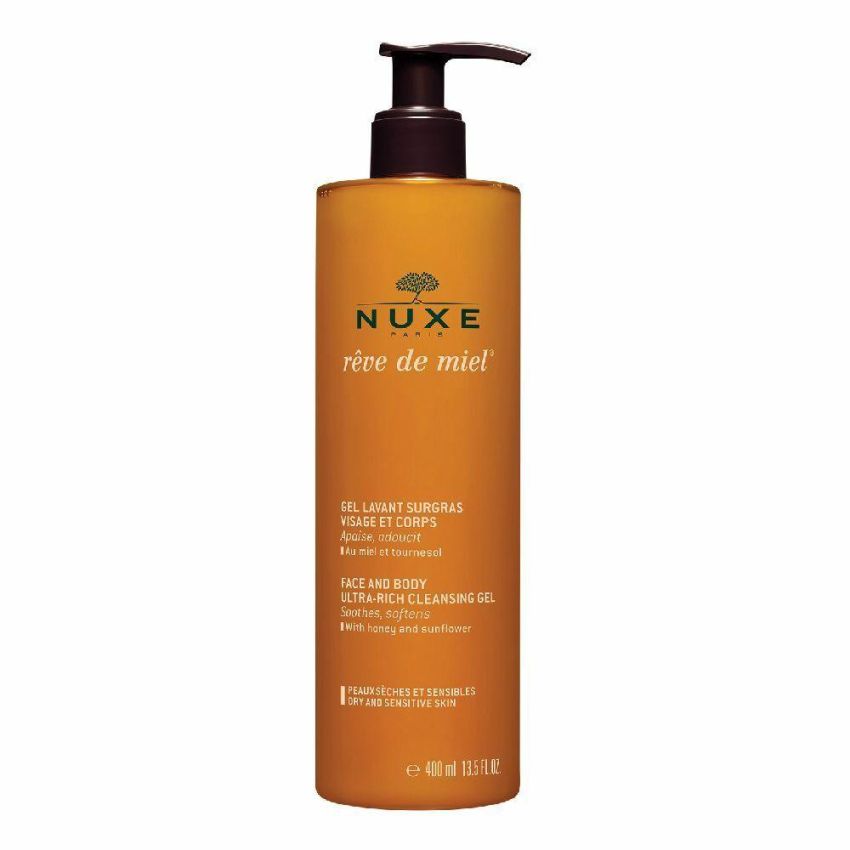 Gel Detergente Nuxe Rêve De Miel per Viso e Corpo - 400ml