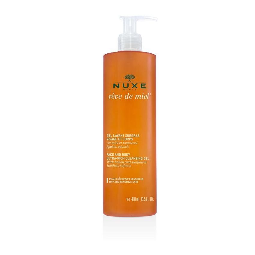 Gel Detergente Nuxe Rêve De Miel per Viso e Corpo - 400ml