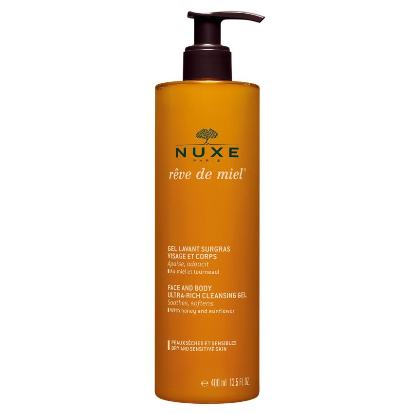 Gel Detergente Nuxe Rêve De Miel per Viso e Corpo - 400ml