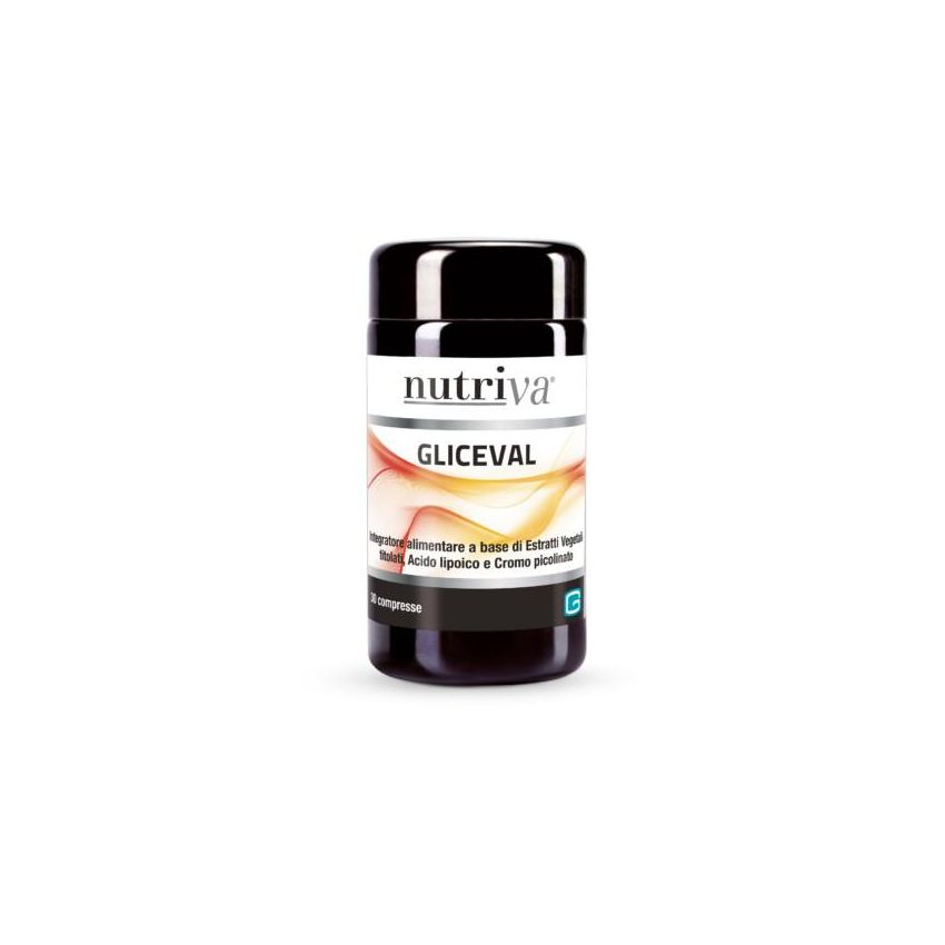 Nutriva Gliceval - Supplemento Nutrizionale in Compresse, Confezione da 30