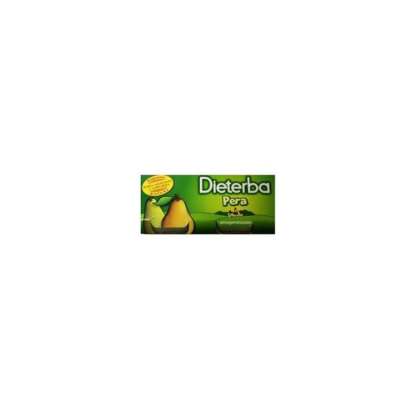 Dieterba Purea di Pera Omogeneizzata, Pacco da 3 x 80g