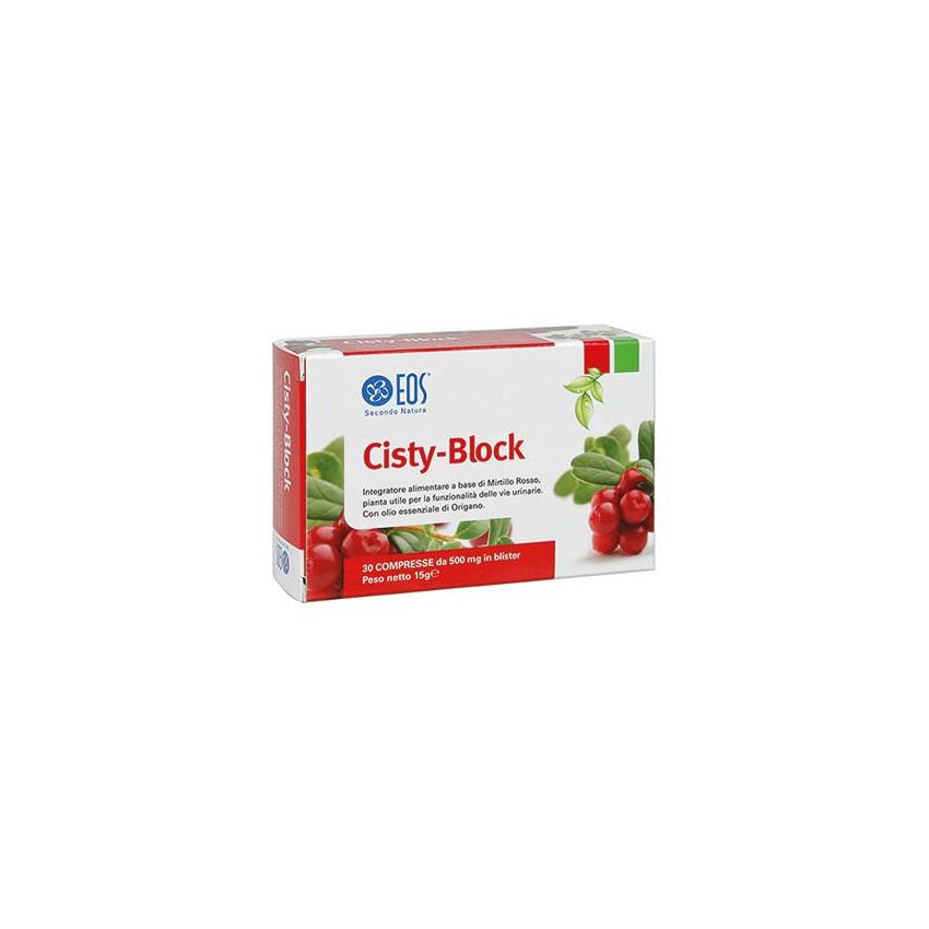Cisty Block - Integratore Naturale per il Benessere Renale, 30 Compresse