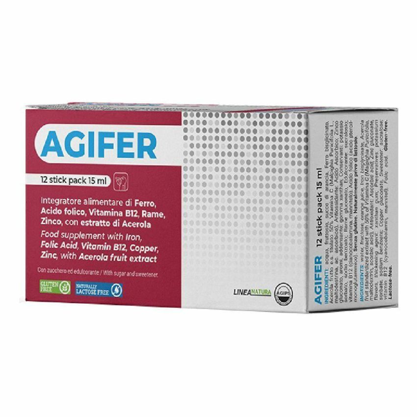 Agifer 12 stick da 15ml - Integratore Alimentare