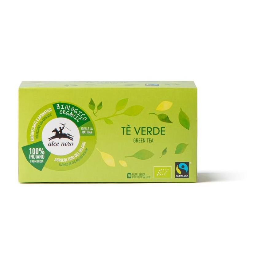 Tè Verde Biologico Alce Nero - Pacco da 20 Filtri