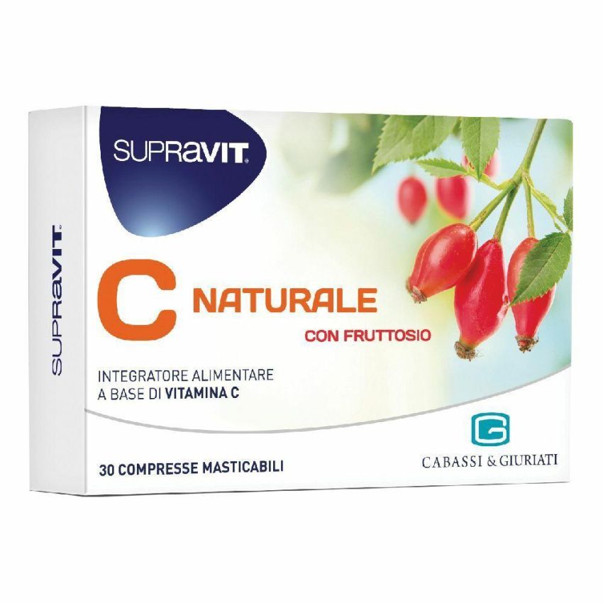 Supravit C Naturale - Compresse Masticabili di Vitamina C - 30 compresse