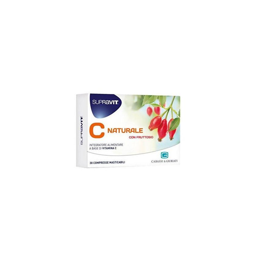 Supravit C Naturale - Compresse Masticabili di Vitamina C - 30 compresse