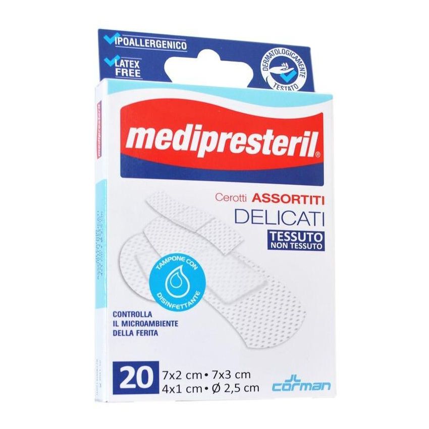 MediPresteril Cerotti Delicati Assortiti - Set di 20 Pezzi