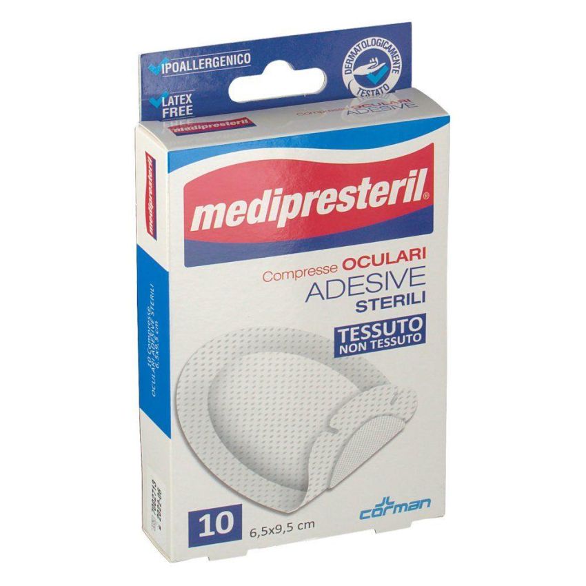 Medipresteril Adhesive Eye Dressing, Pack of 10