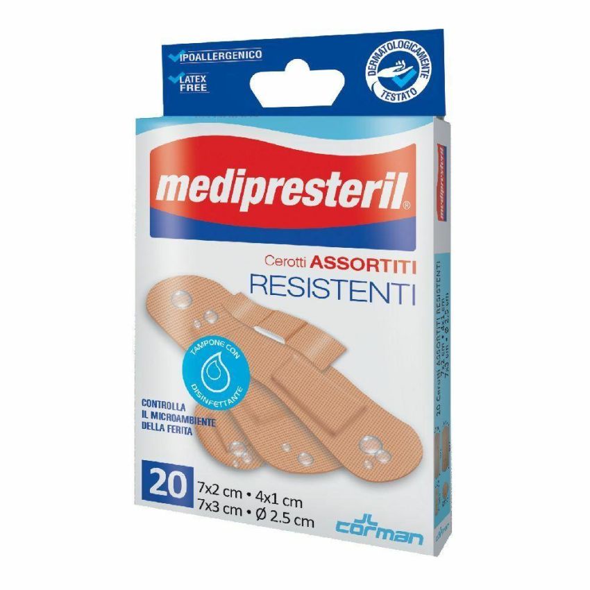 Medipresteril Assortimento di Cerotti Resistenti, 4 Formati