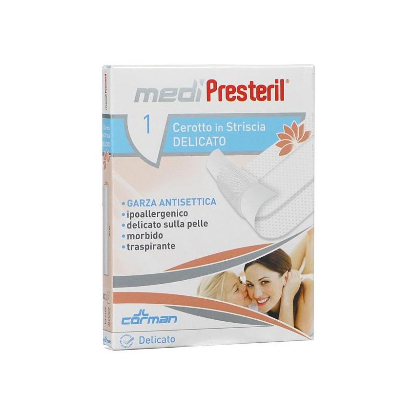 Medipresteril Cerotto Delicato in Striscia, Misura 8x50cm