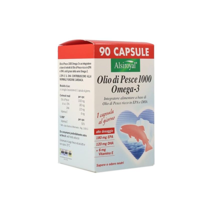 Omega 3 da Olio di Pesce - 1000mg, 90 Capsule