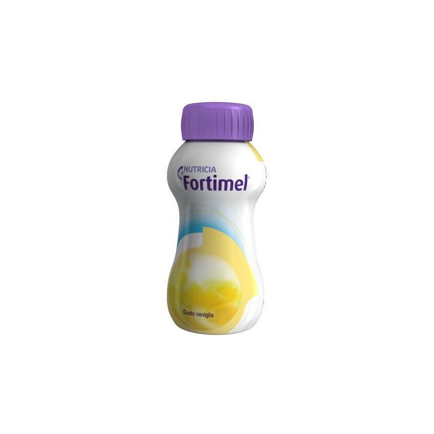 Fortimel Vaniglia - Supplemento Nutrizionale in Bottiglia, Pack di 4 x 200ml