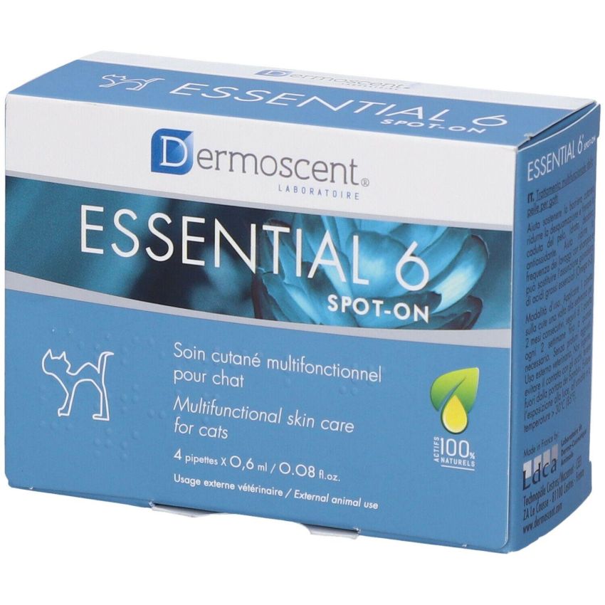 Essential 6 Spot On per Gatti - 4 Pipette da 0.6ml