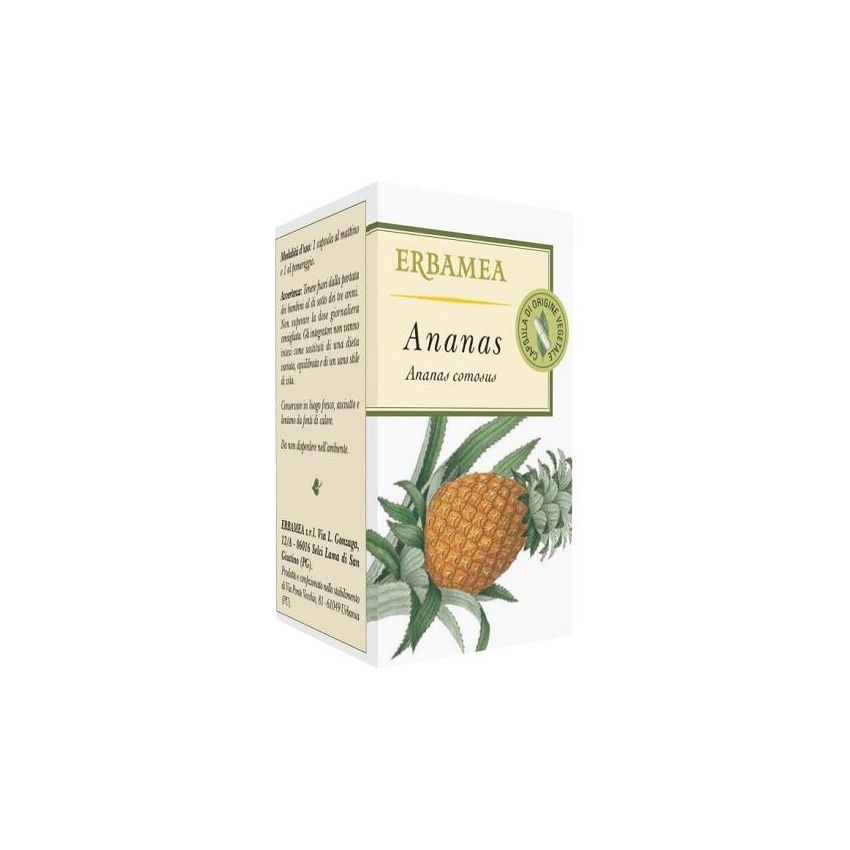 Erbamea Ananas - Integratore Alimentare Naturale in Capsule da 50 Pezzi