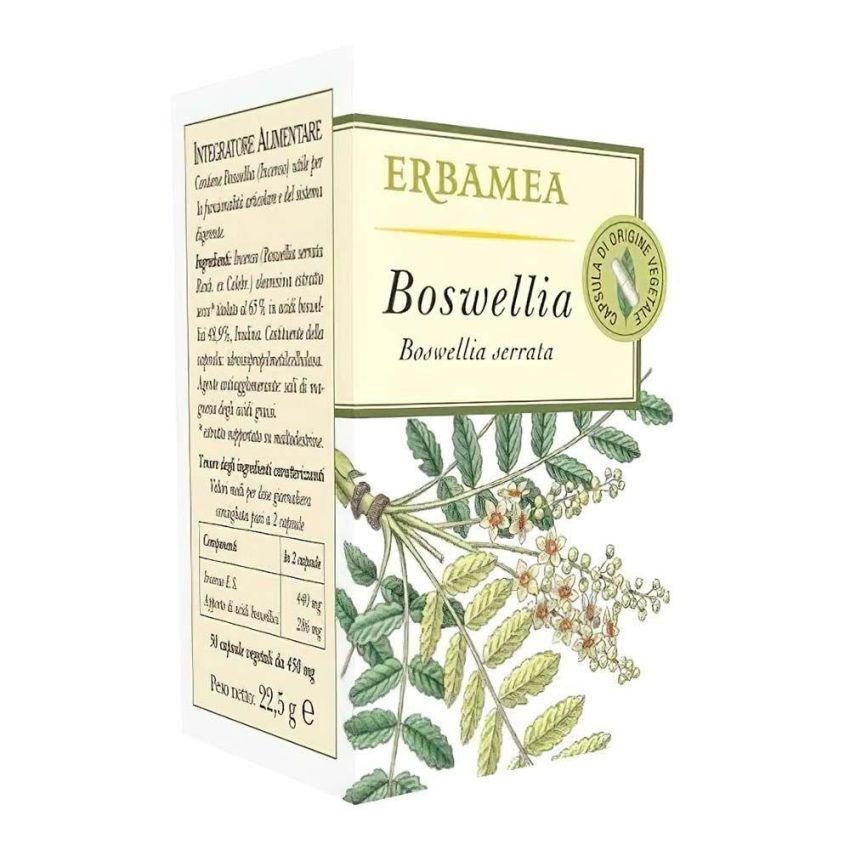 Erbamea Boswellia - Integratore Naturale in Capsule, 50 Capsule