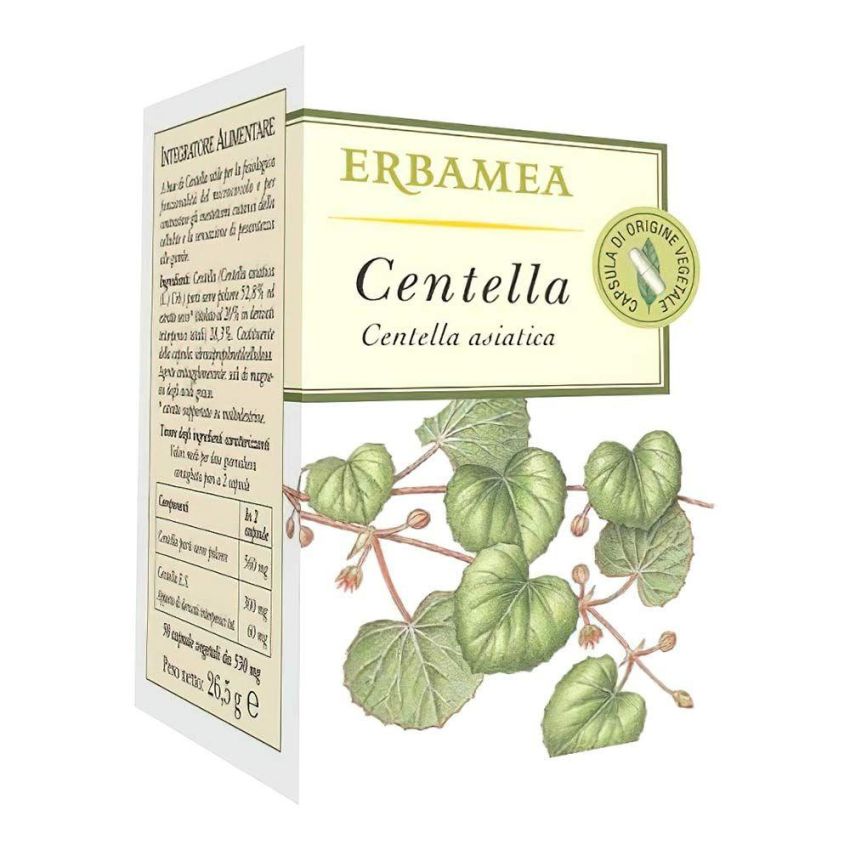 Integratore Naturale Erbamea Centella - 50 Capsule Vegetali