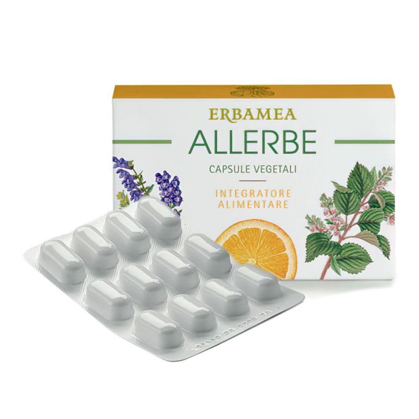 Erbamea Allerbe - Integratore Naturale per Allergie, 24 Capsule