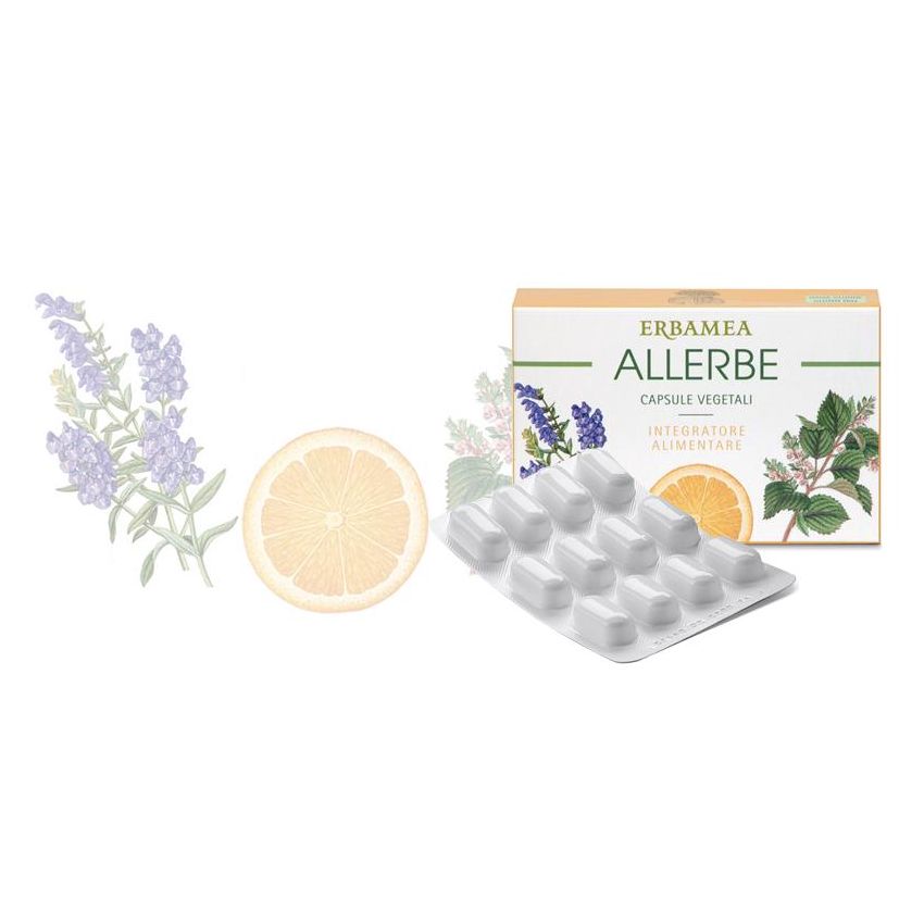 Erbamea Allerbe - Integratore Naturale per Allergie, 24 Capsule