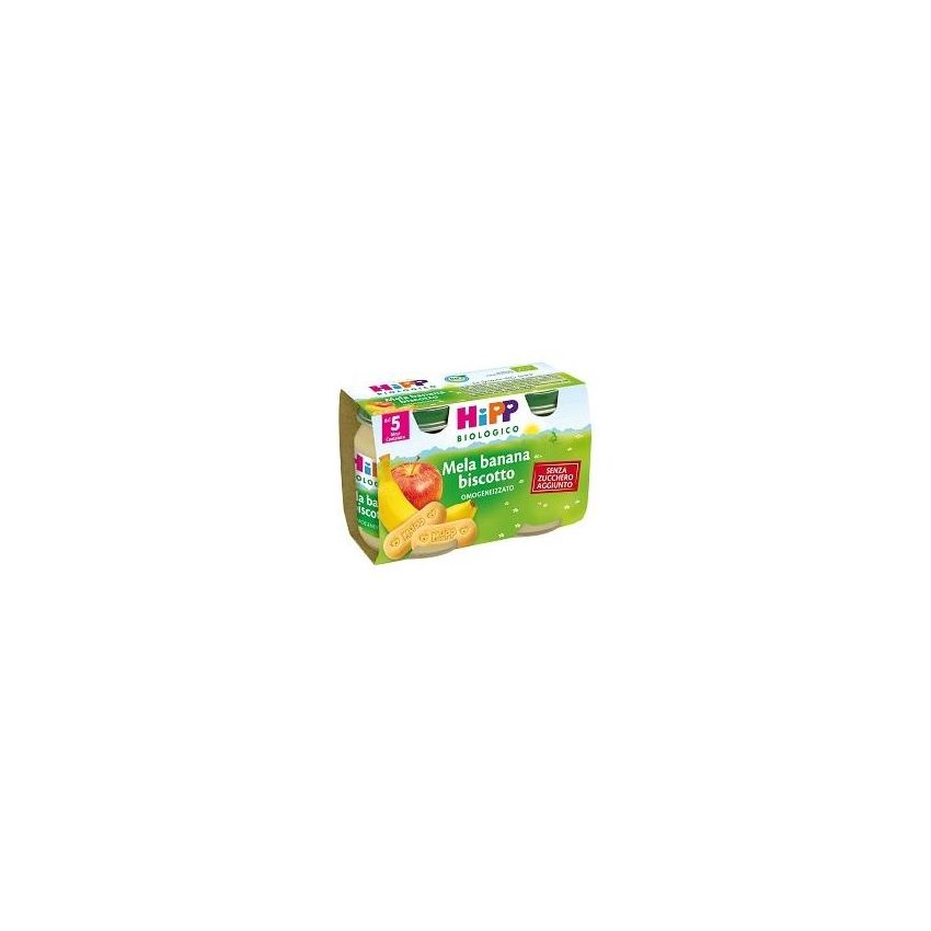 Hipp Bio - Omogeneizzato di Mela, Banana e Biscotto 2x125g