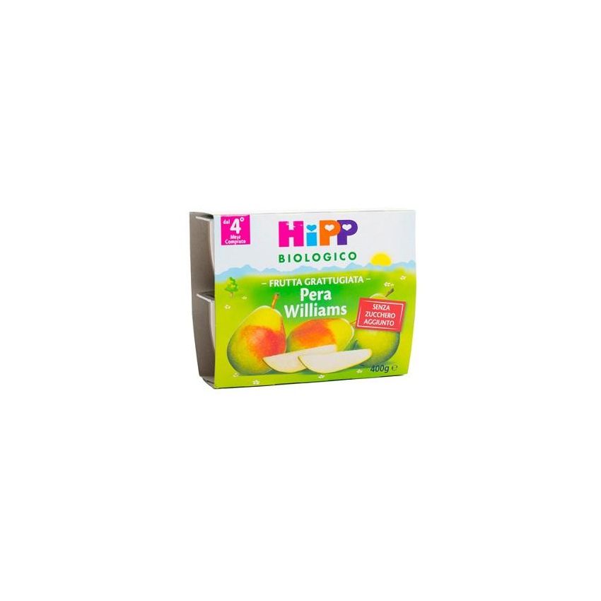 Hipp Bio Pera Williams Grattugiata Biologica - Pack 4x100g