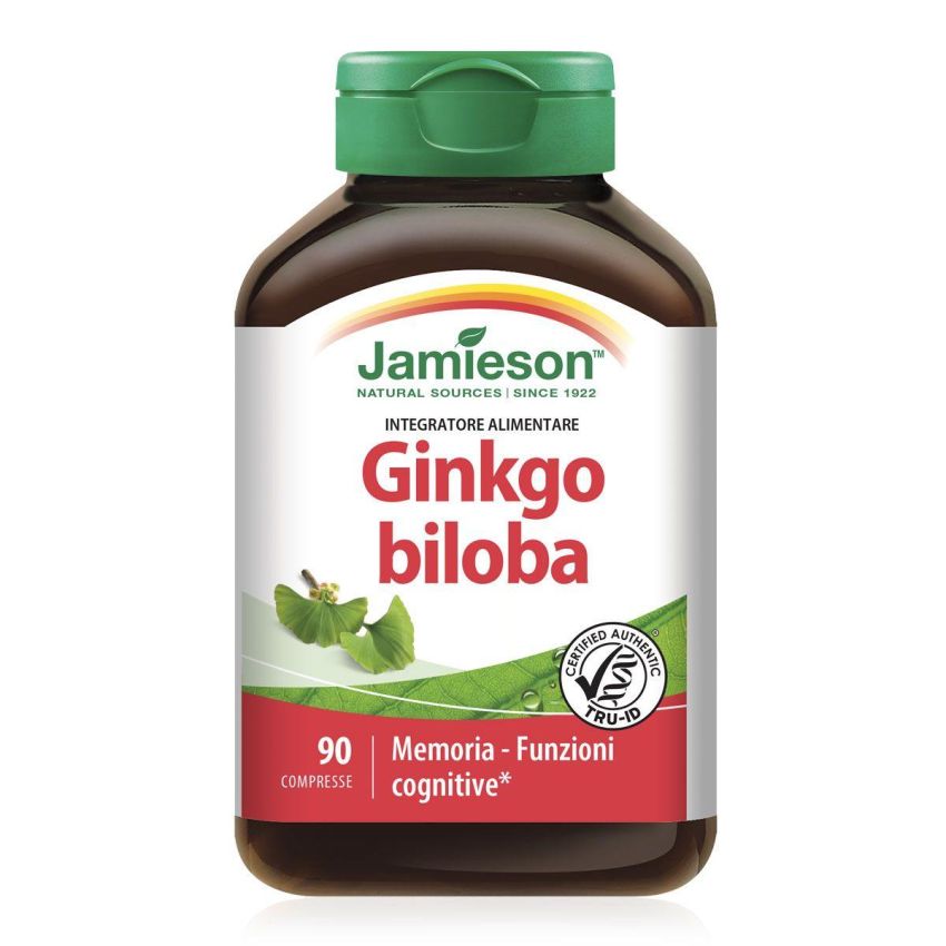 Jamieson Ginkgo Biloba - 90 Compresse per Supporto Cerebrale