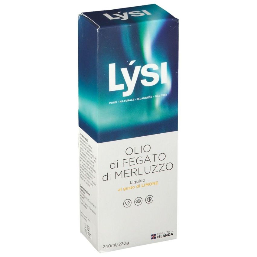 Lysi Olio di Fegato di Merluzzo al Limone - 240ml