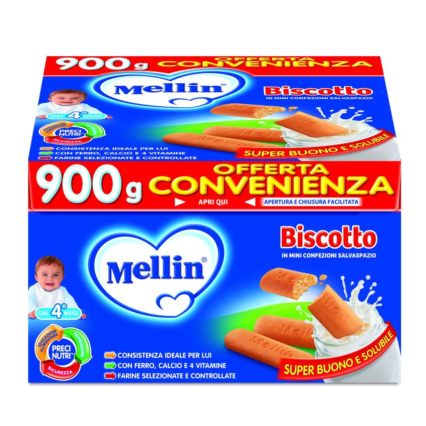 Mellin Biscotti Integrali per Bambini da 4 Mesi - 900g