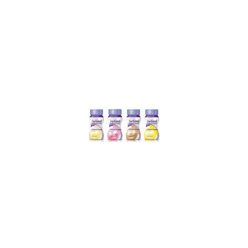 Fortimel Compact: Proteine ad Alto Contenuto in Fragola - Pacco da 4x125ml