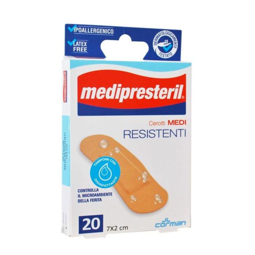 Medipresteril Cerotti Resistenti, 20 Pezzi, 7x2cm