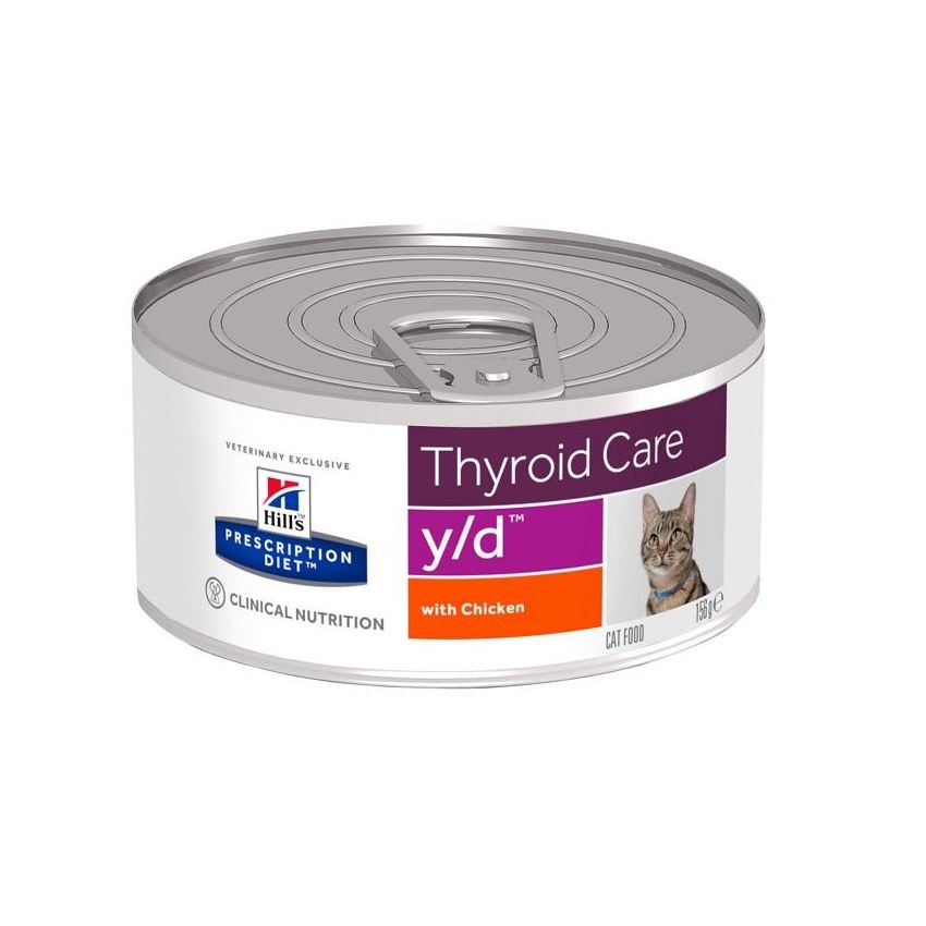 Hill's Prescription Diet Y/D - Cibo Umido per Gatti con Pollo - 156g
