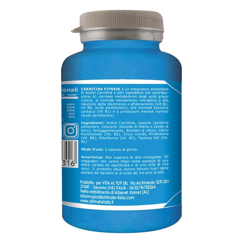 Optimal Fitness Carnitina 120 Capsule Supplement