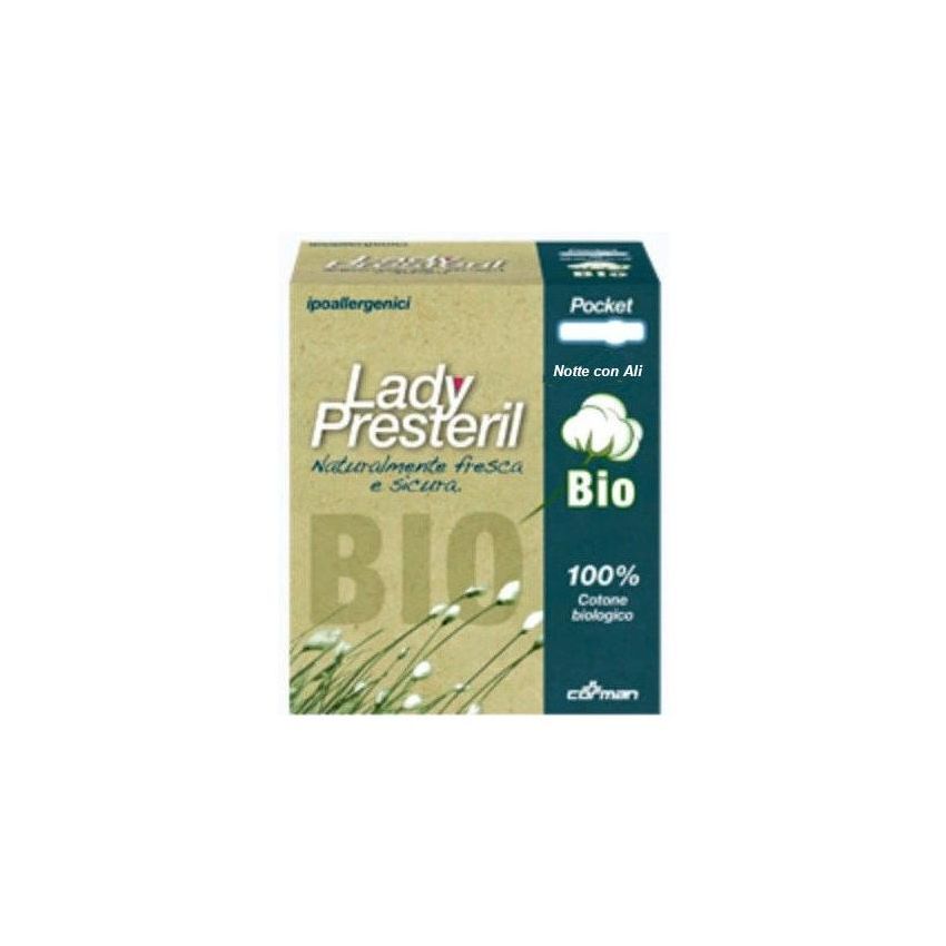 Presteril Bio Assorbenti Notturni Pocket per Donna - 10 Pezzi