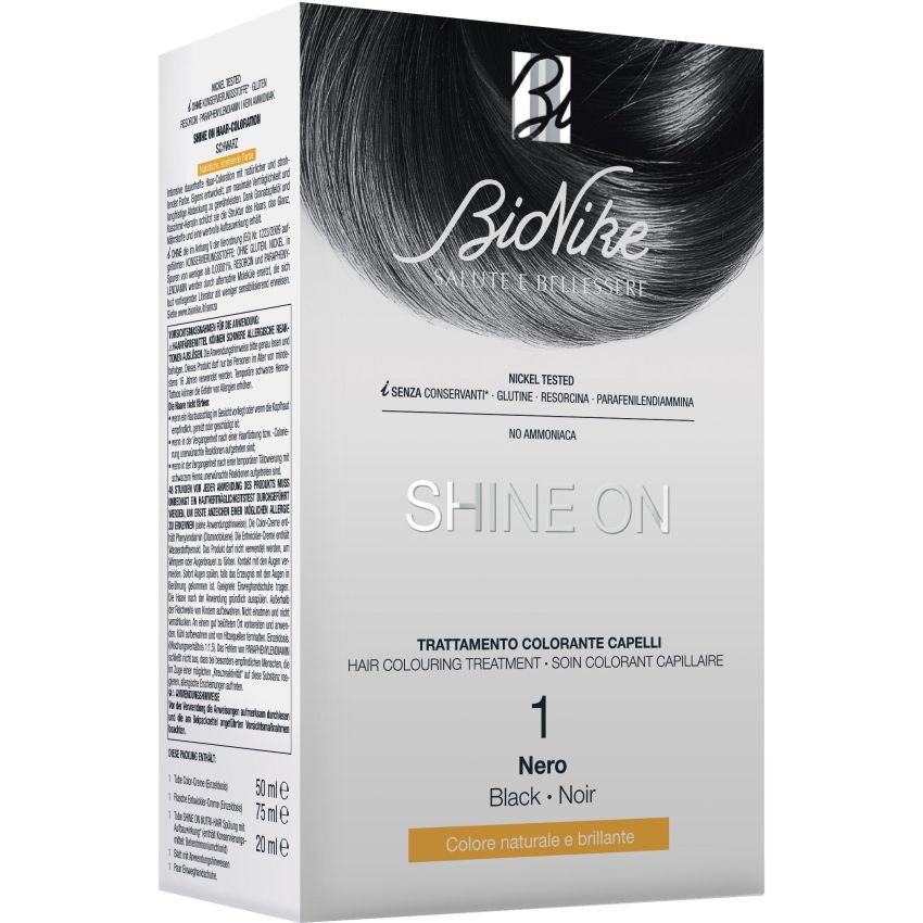 Bionike Shine On Nero 1 Intenso Colore per Capelli