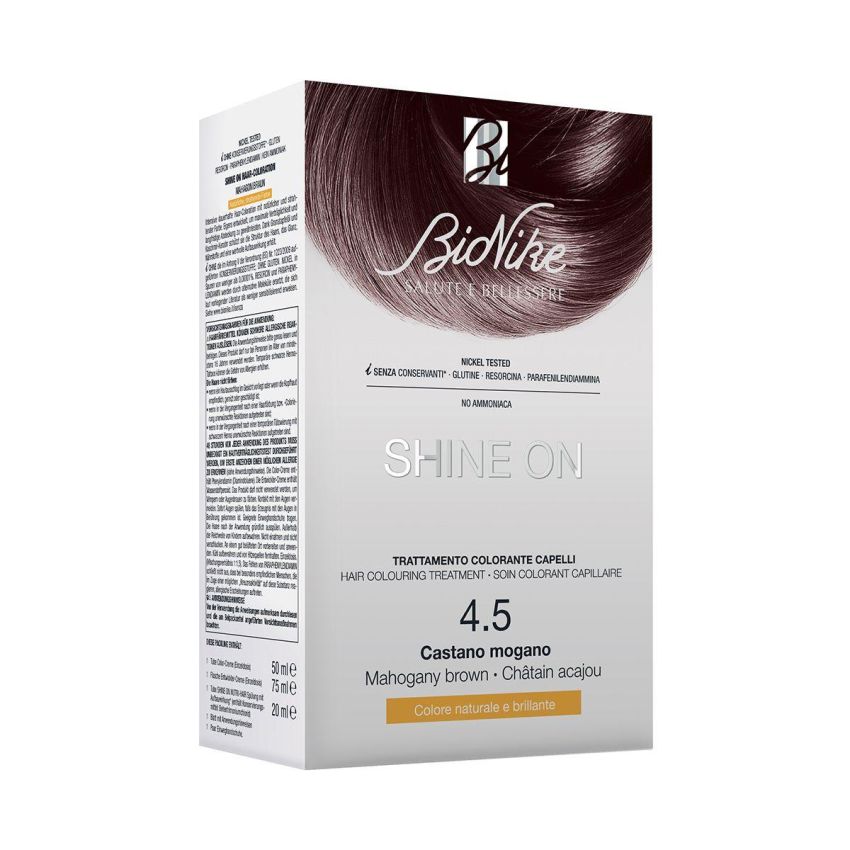 Bionike Shine On Tinta per Capelli, Castano Mogano 4.5