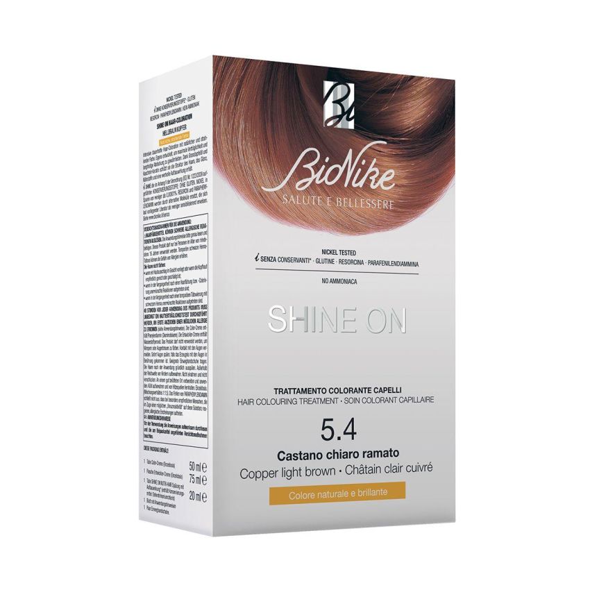 Bionike Shine On - Tinta per Capelli Castano Chiaro Ramato 5.4
